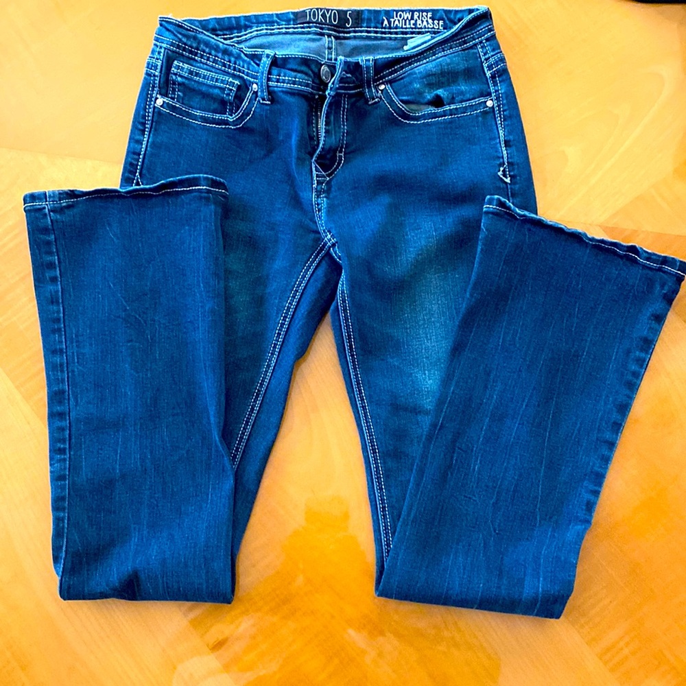 Tokyo Special Edition Womens Dark Wash Jeans Slim Boot Size 5